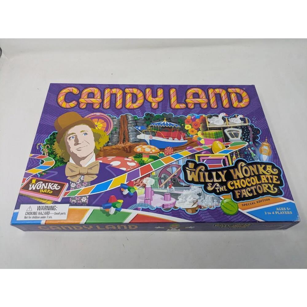 Candy Land Willy Wonka and the Chocolate Factory Board Game - Picture 4 of 5